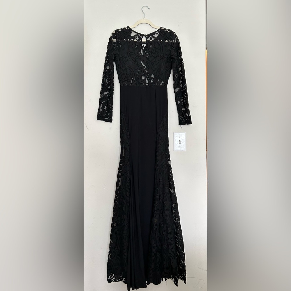 Black cutout formal gown